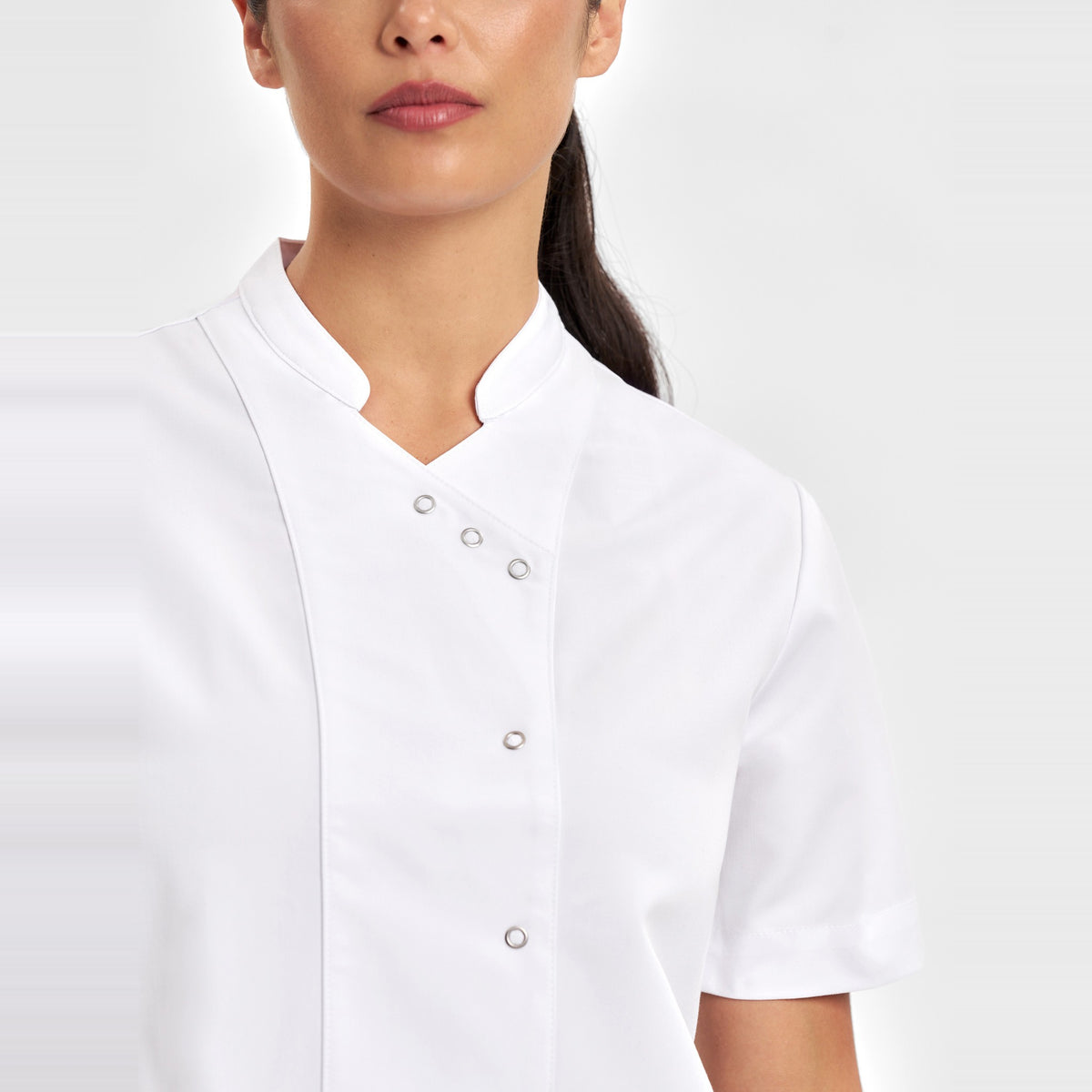 Inaura Essence Womens Jacket CPT451LS in White, worn by model, view 5