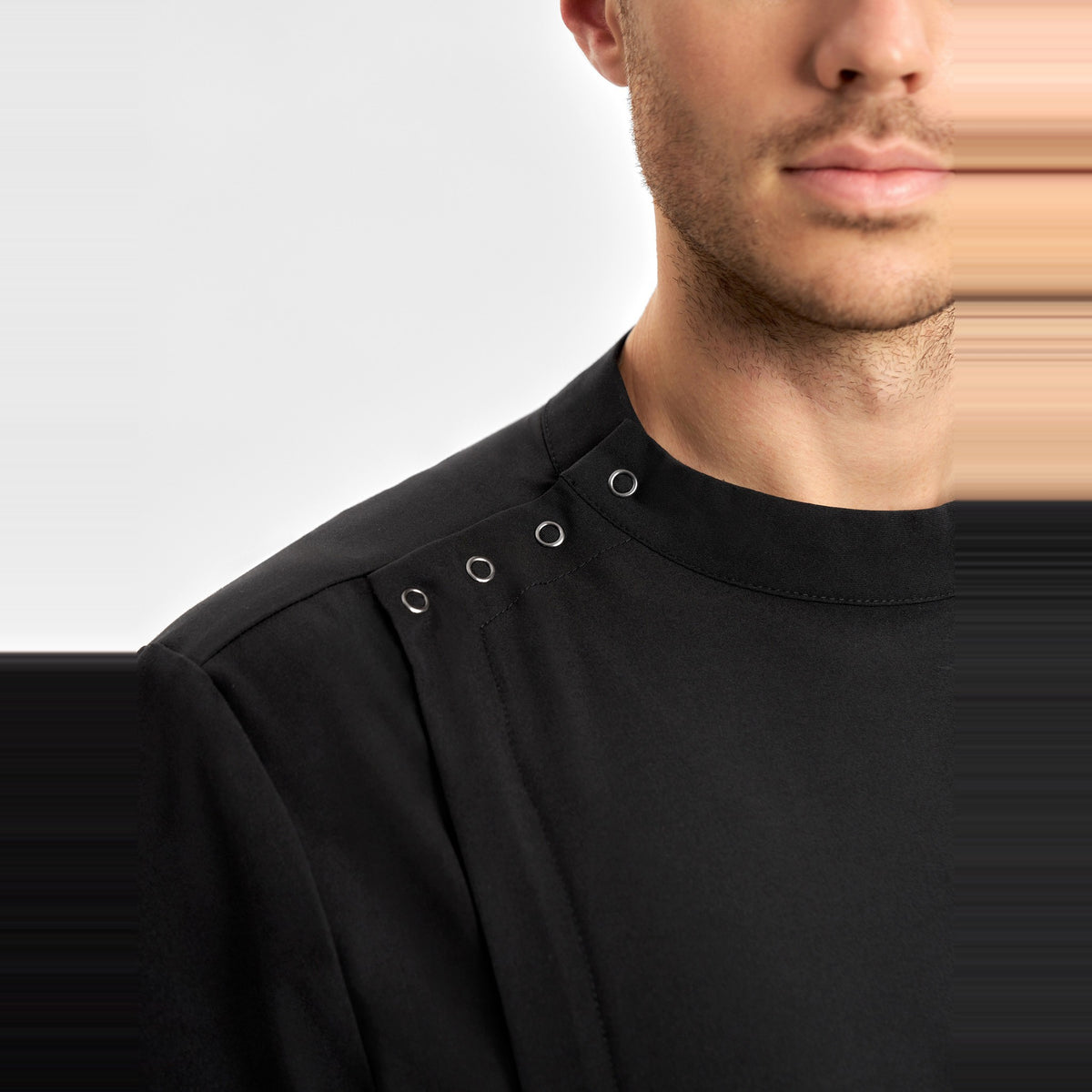 Inaura Essence Mens Jacket CPT451MS in Black, worn by model, view 5