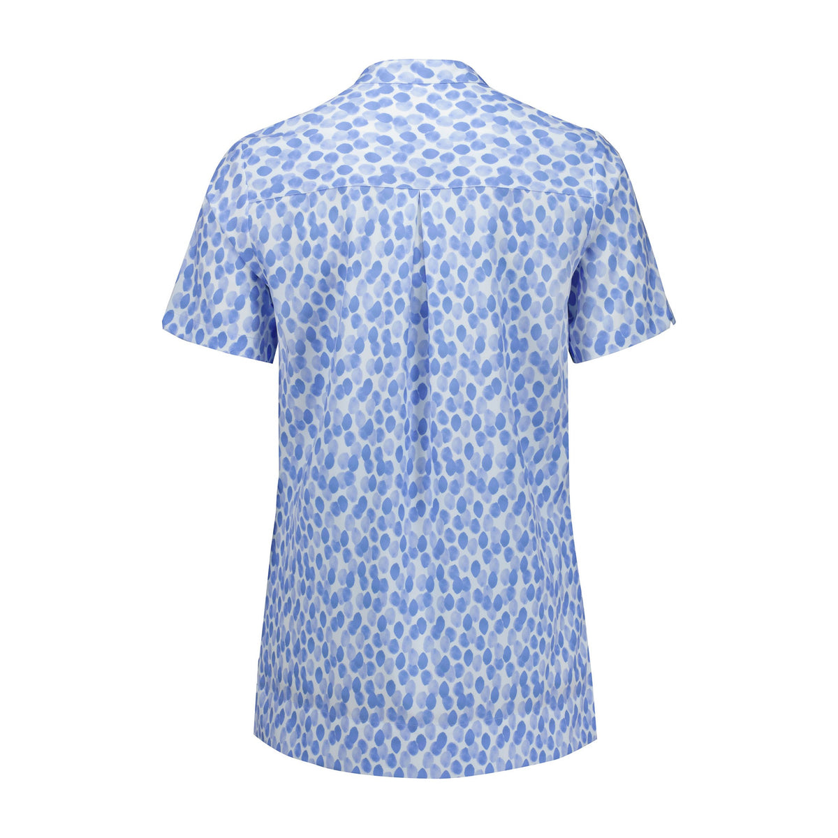 Biz Florence Womens Stardust Print Tunic CS450LS in Mid Blue, view 2