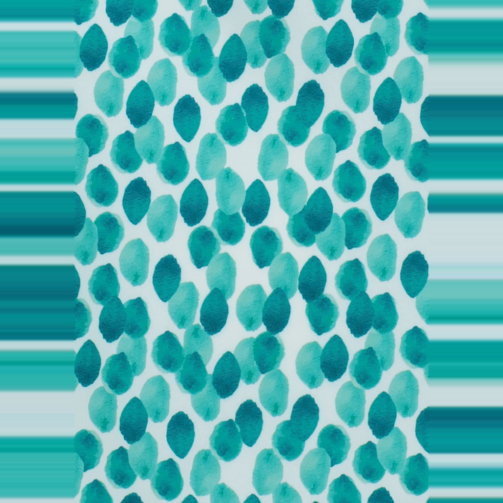 Biz Florence Womens Stardust Print Tunic CS450LS in Teal, view 3