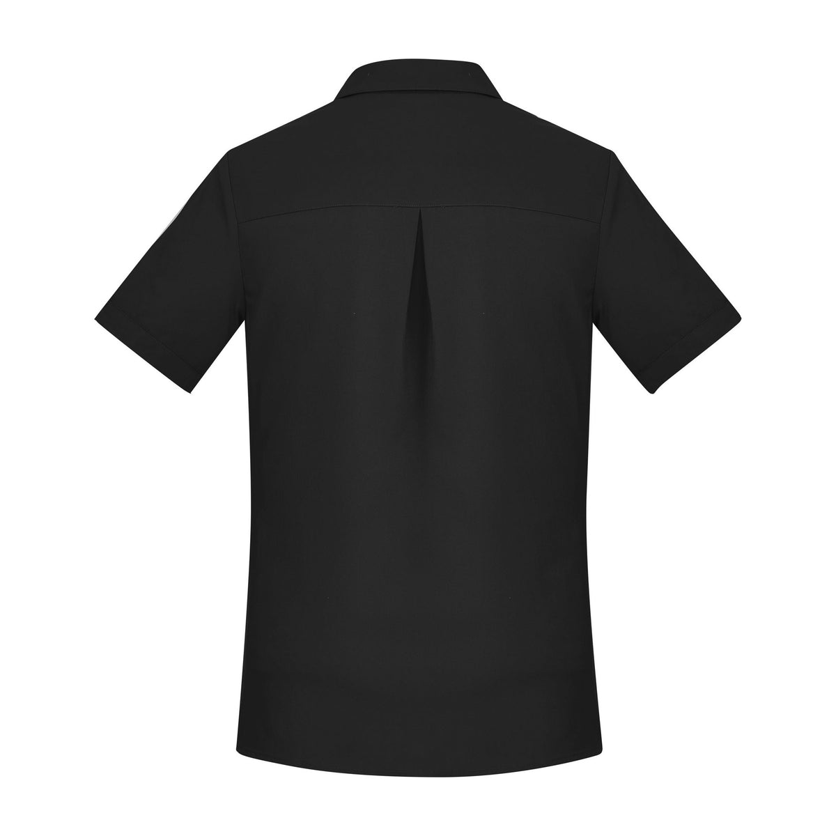 Biz Florence Womens Plain Short Sleeve Shirt CS947LS in Black, view 2