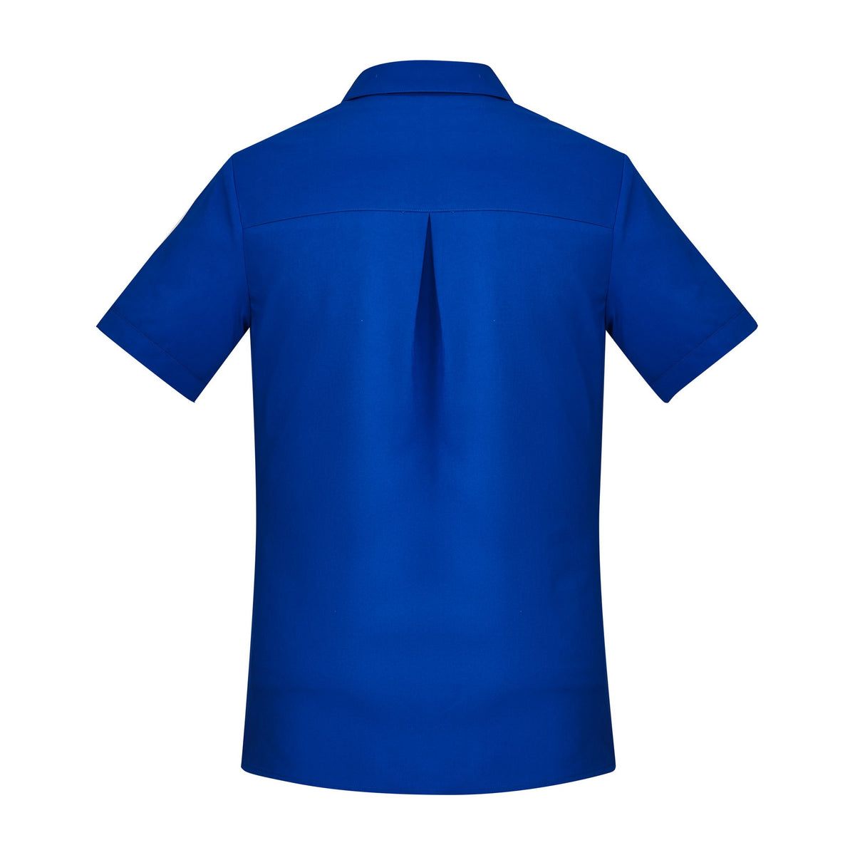 Biz Florence Womens Plain Short Sleeve Shirt CS947LS in Electric Blue, view 2