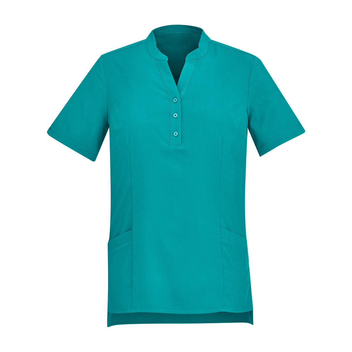 Biz Florence Womens Plain Tunic CS949LS in Teal