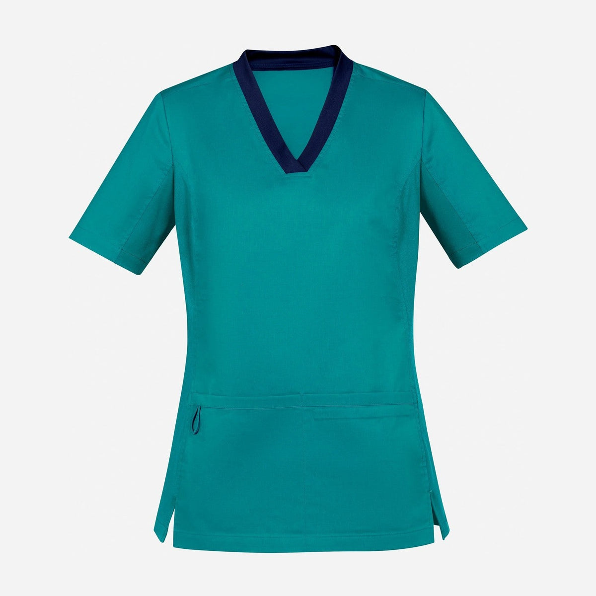 Inaura Riley Womens Stretch Scrub Top CST043LS in Teal