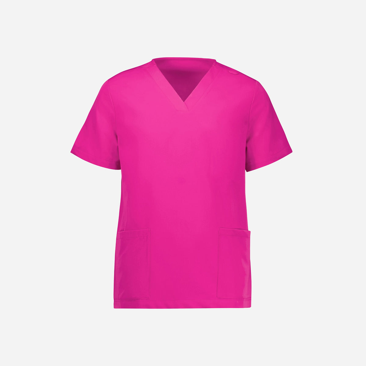 Inaura Pink Womens V-Neck Scrub Top CST245LS in Pink