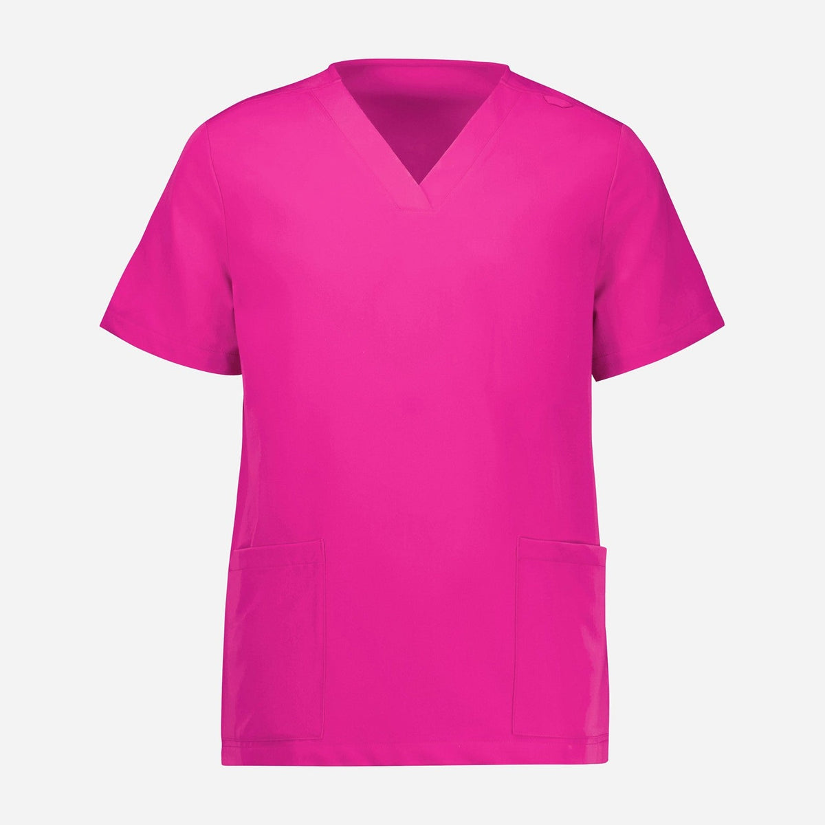 Inaura Pink Womens V-Neck Scrub Top CST245LS in Pink