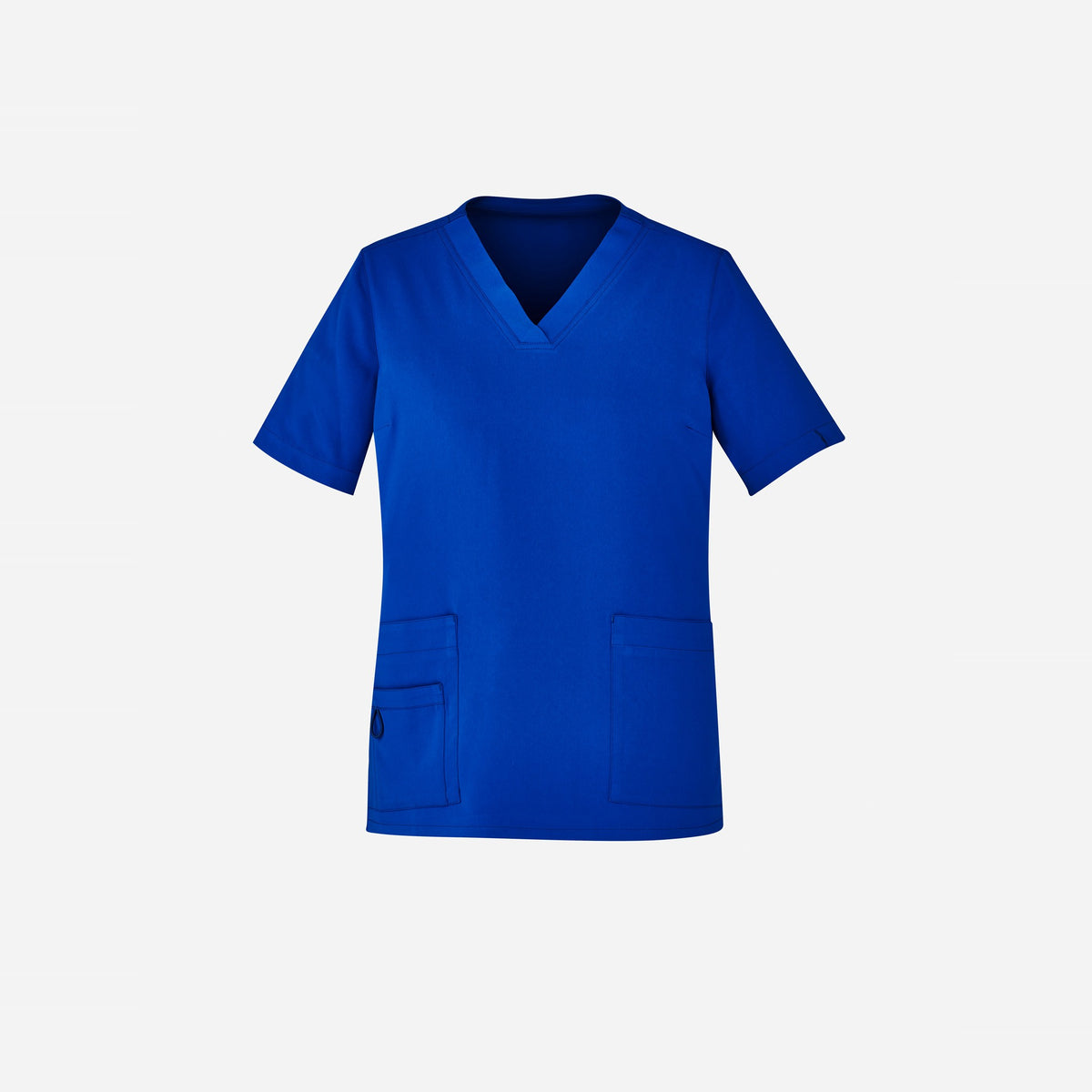Inaura Avery Womens V-Neck Scrub Top CST941LS in Electric Blue