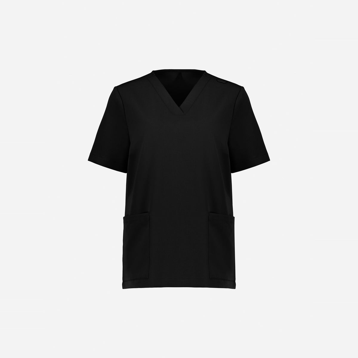 Inaura Pulse Womens V-Neck Scrub Top CU543LS in Black