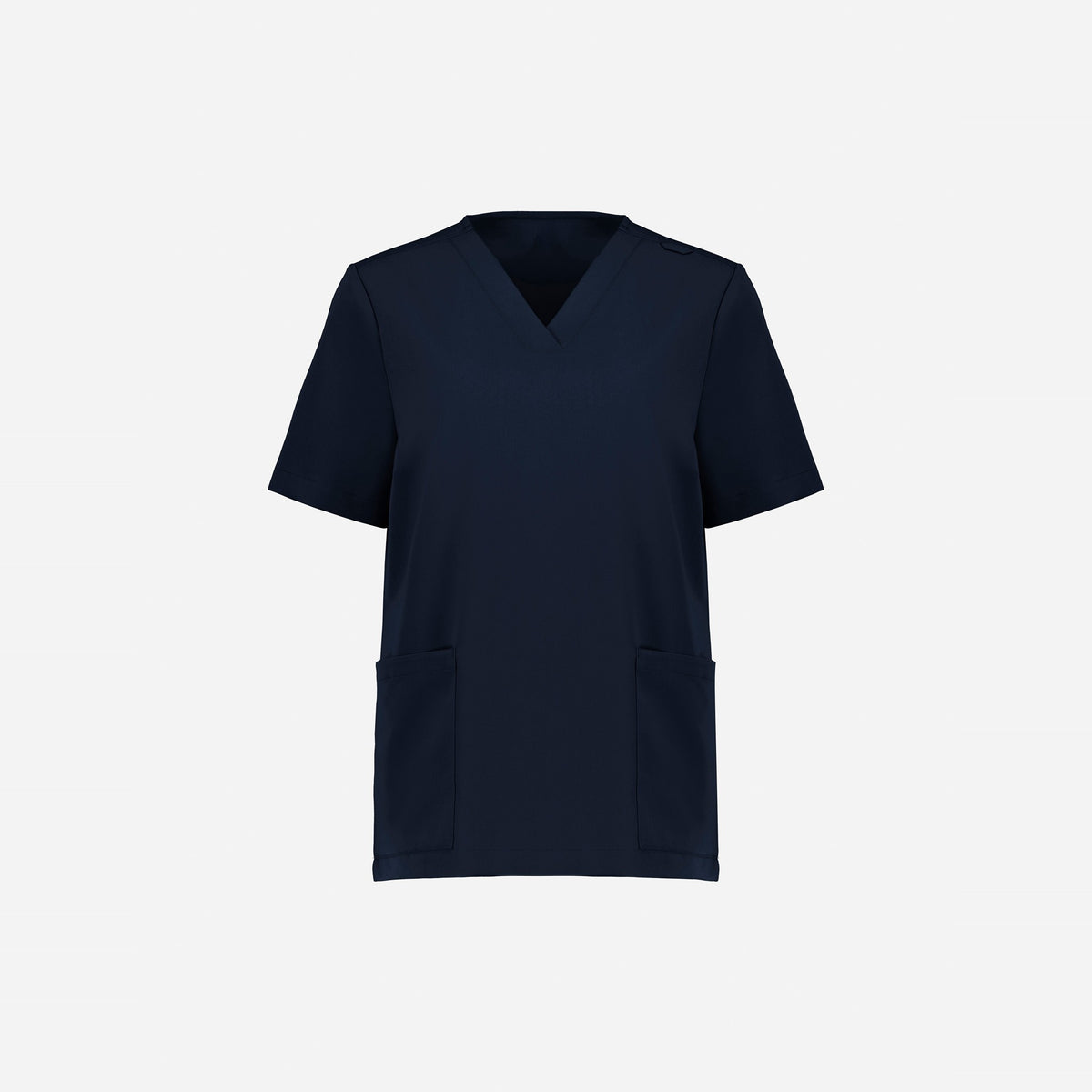 Inaura Pulse Womens V-Neck Scrub Top CU543LS in Midnight Navy