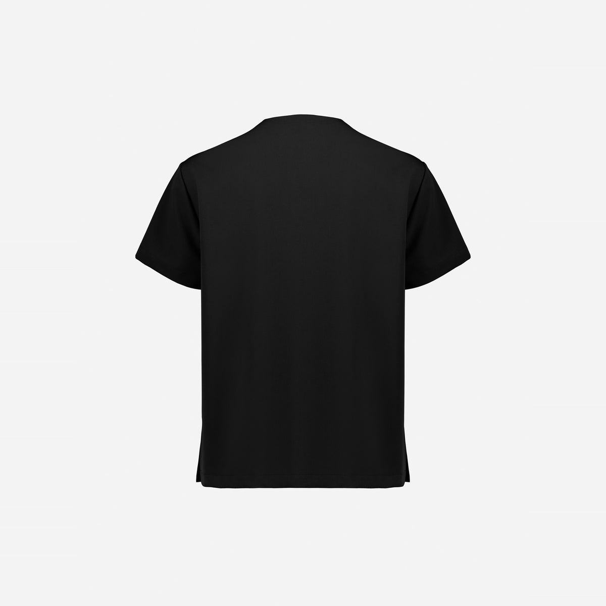 Inaura Pulse Unisex V-Neck Scrub Top CU544US in Black, view 2
