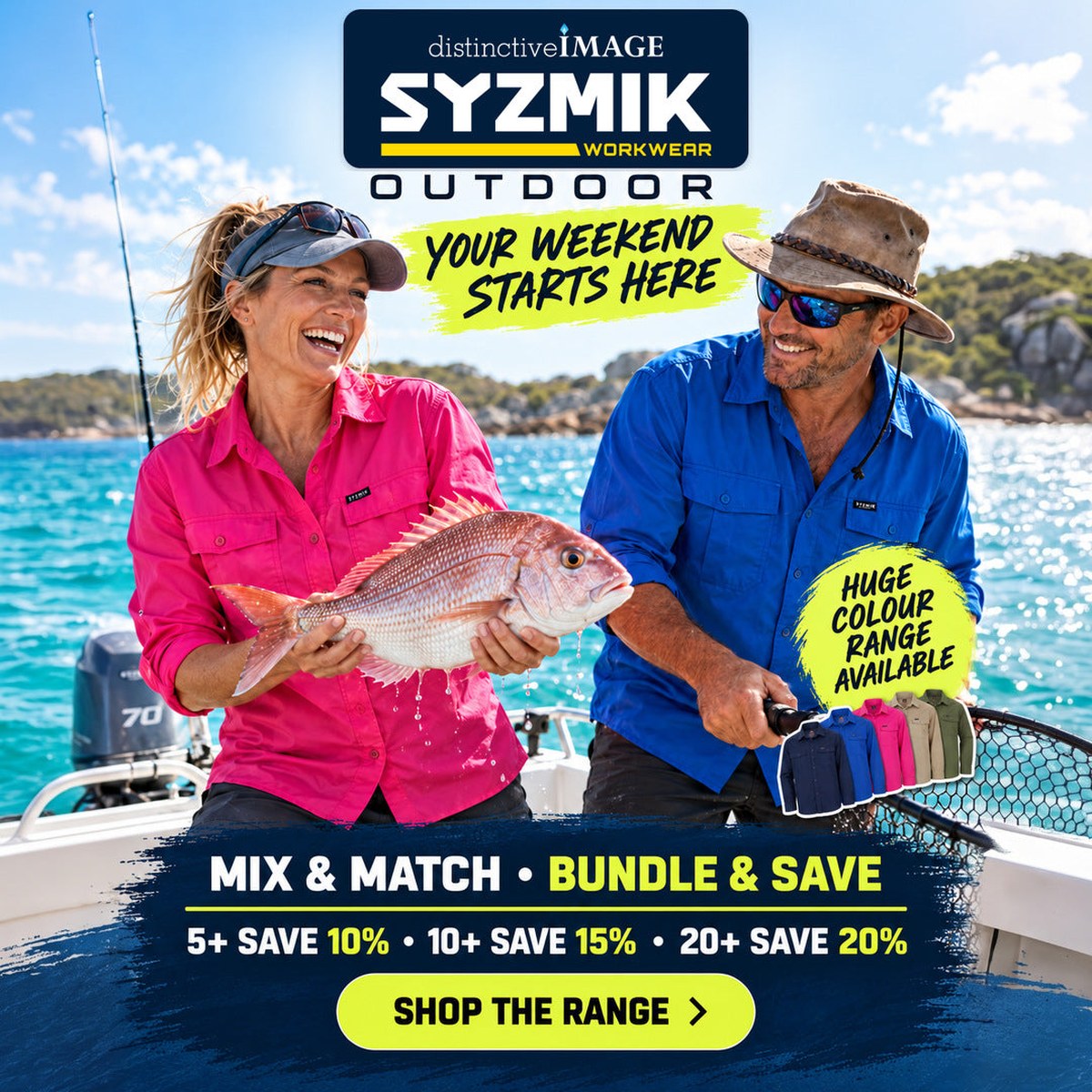 Syzmik Outdoor shirts - mix and match bundle and save