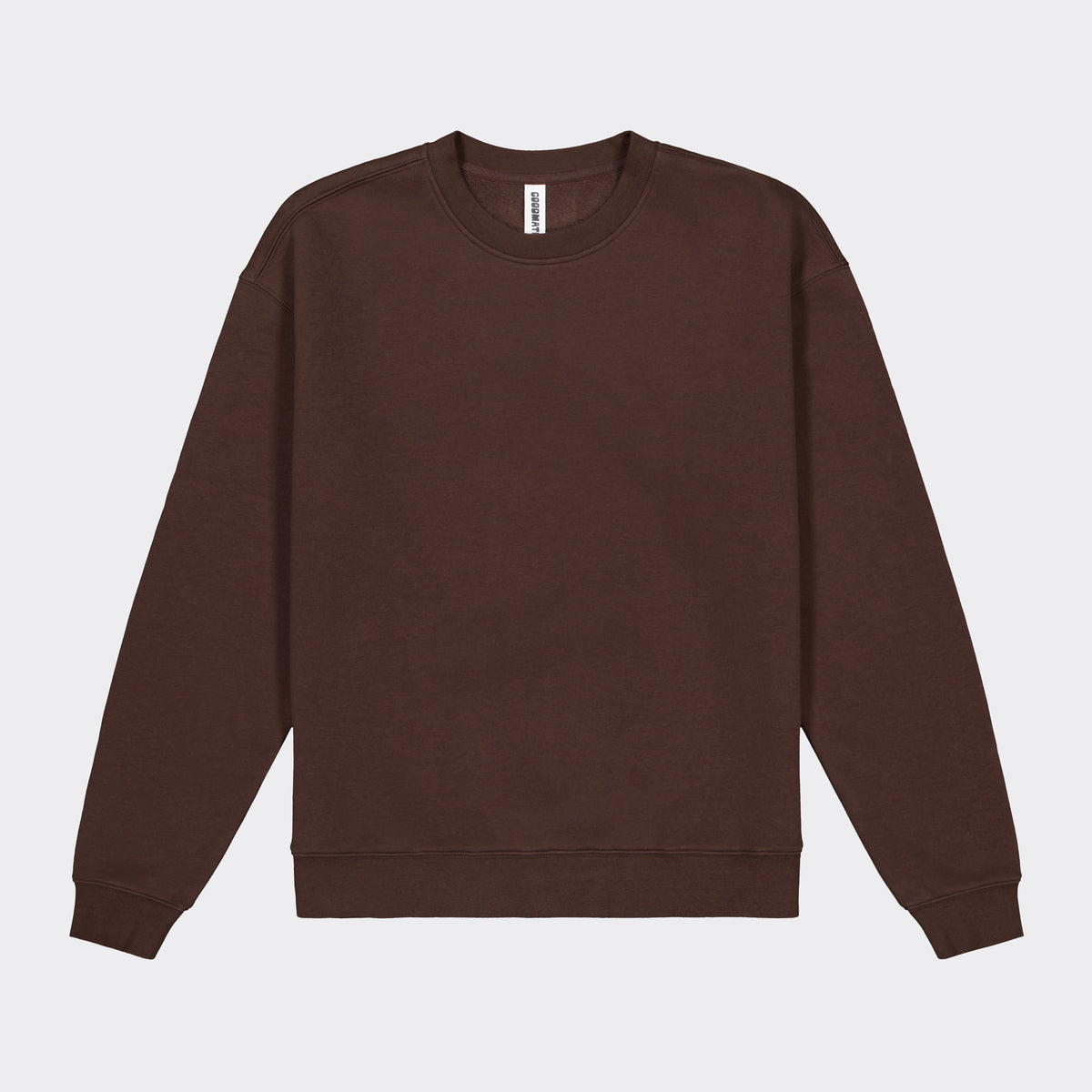GOODMATES Mens Everyday Crew Sweatshirt X2007M in Espresso