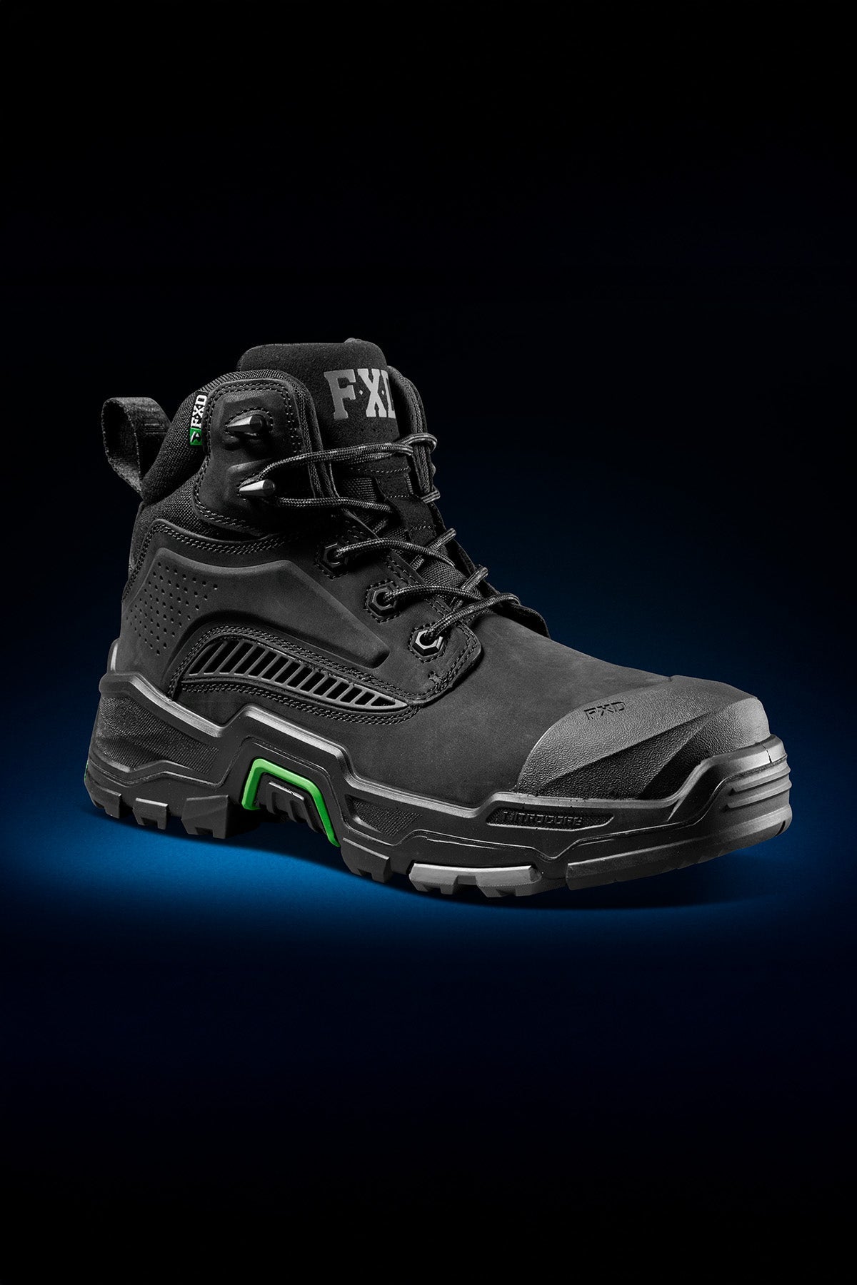 FXD DURA-X TWO Mid Cut Nitrocore Work Boot in Black, view 4