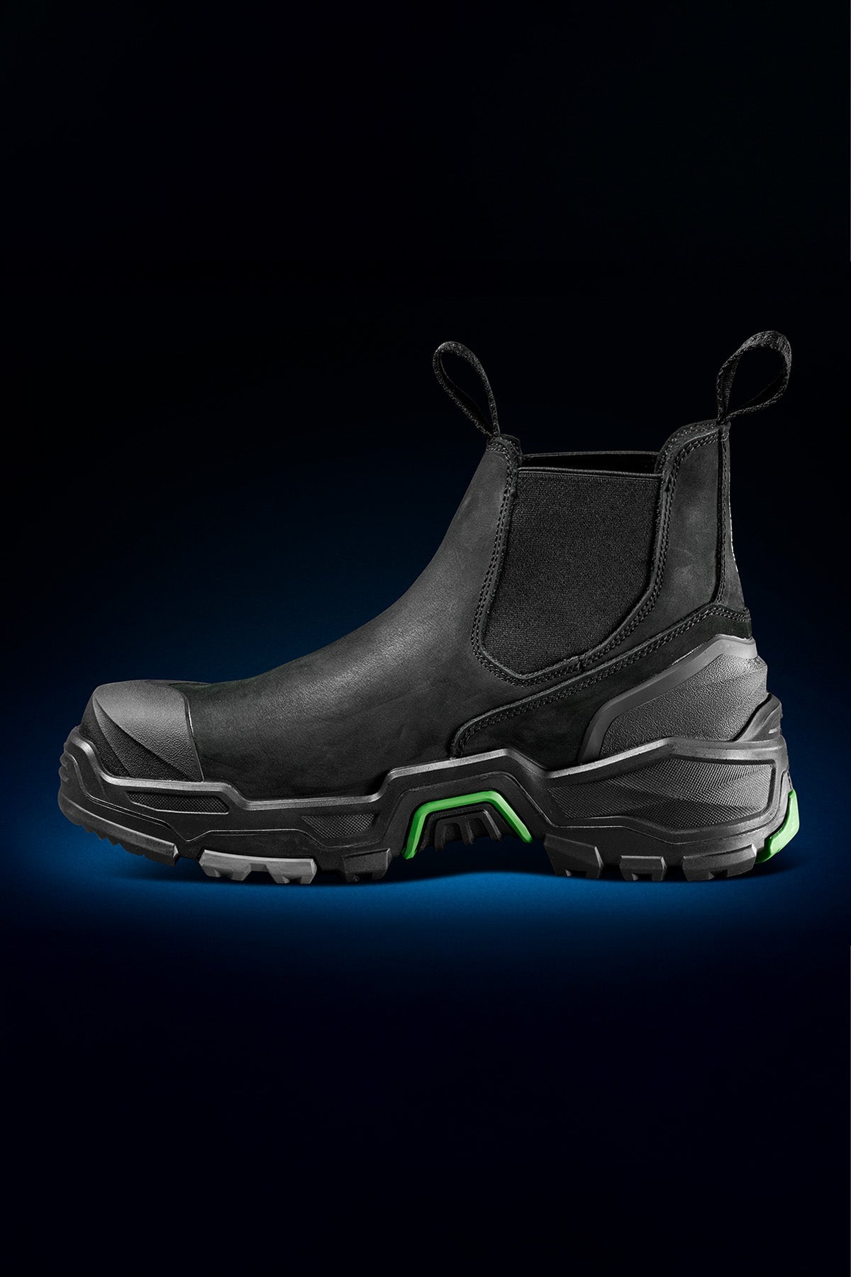 FXD DURA-X THREE Slip On Nitrocore Work Boot in Black, view 2