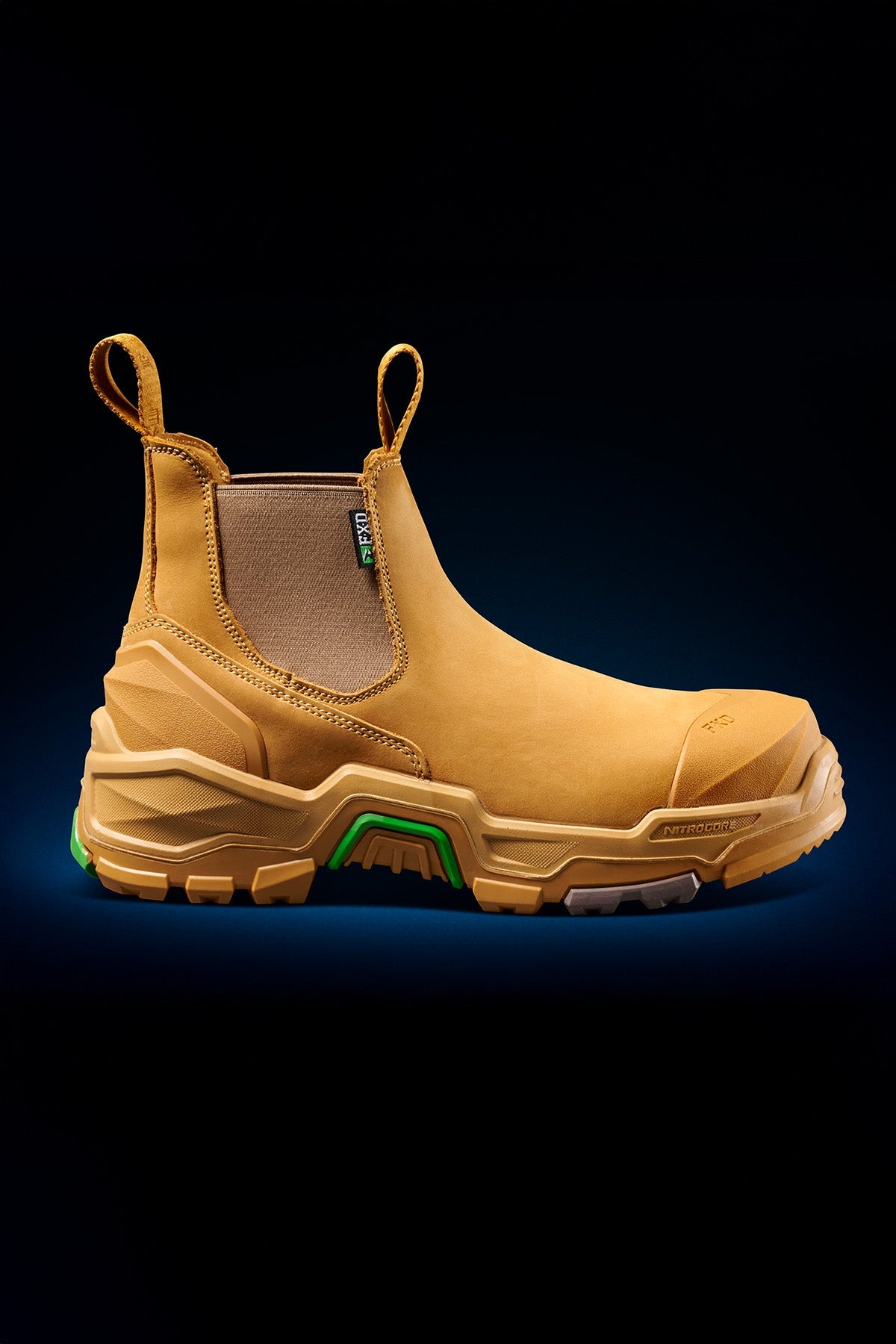 FXD DURA-X THREE Slip On Nitrocore Work Boot in Wheat