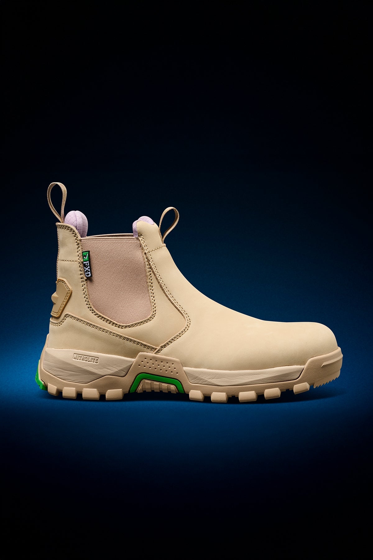 FXD WB-4W Women's Slip On Nitrolite Work Boot in Clay