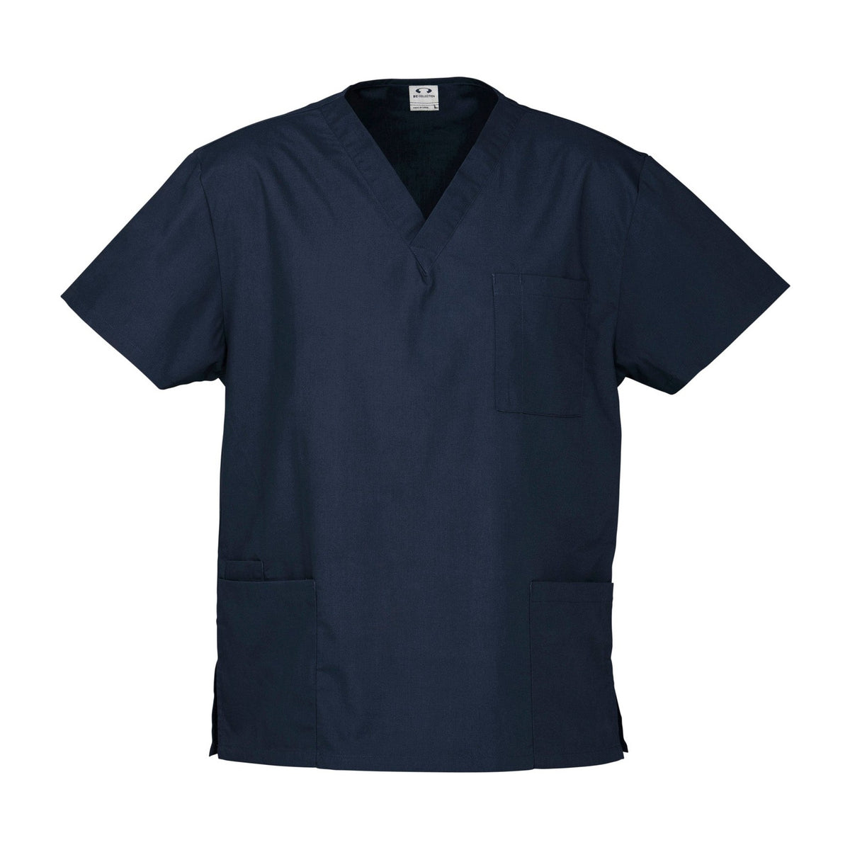 Biz Unisex Classic Scrubs Top H10612 in Navy