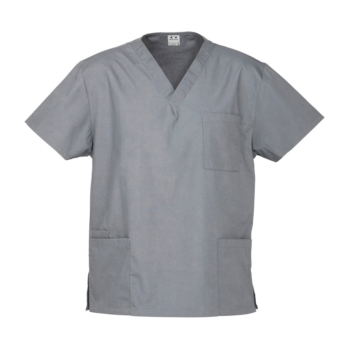 Biz Unisex Classic Scrubs Top H10612 in Pewter
