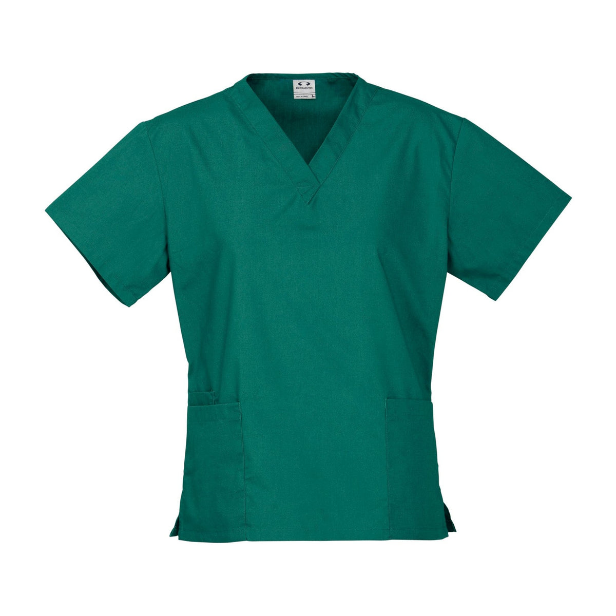 Biz Womens Classic Scrubs Top H10622 in Hunter Green