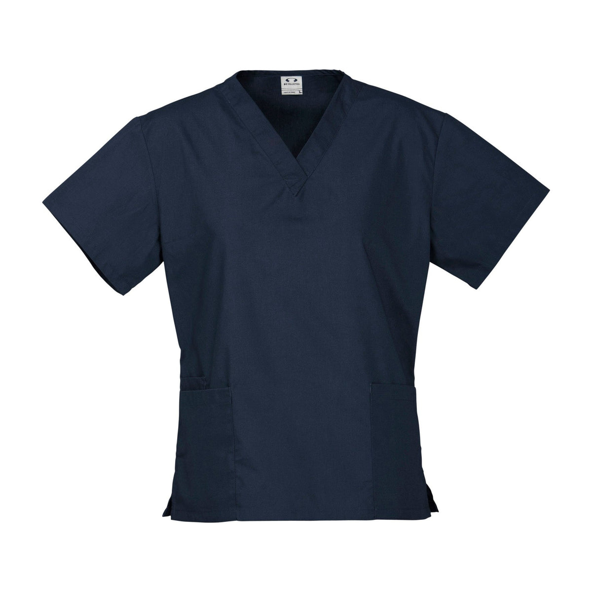 Biz Womens Classic Scrubs Top H10622 in Navy