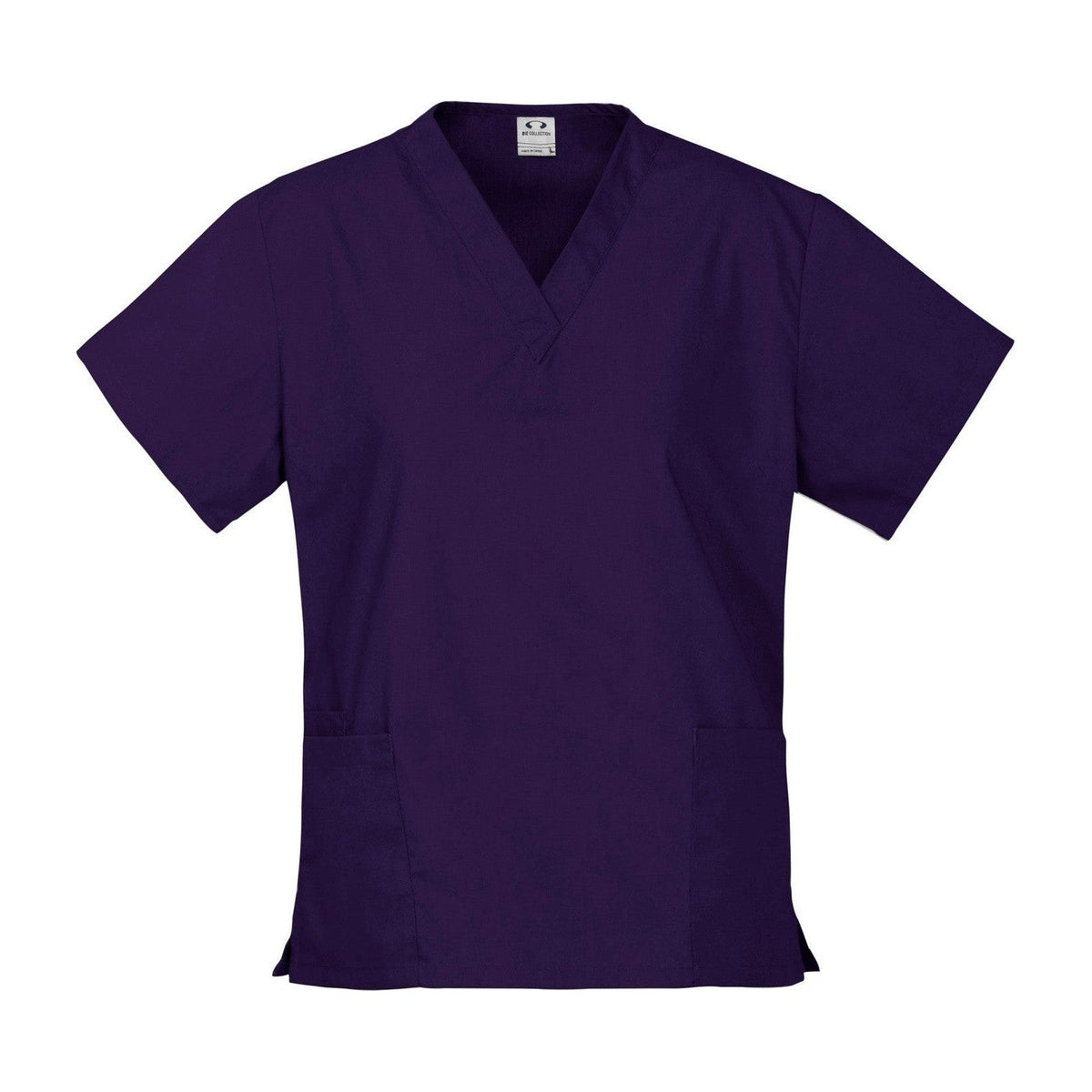 Biz Womens Classic Scrubs Top H10622 in Purple