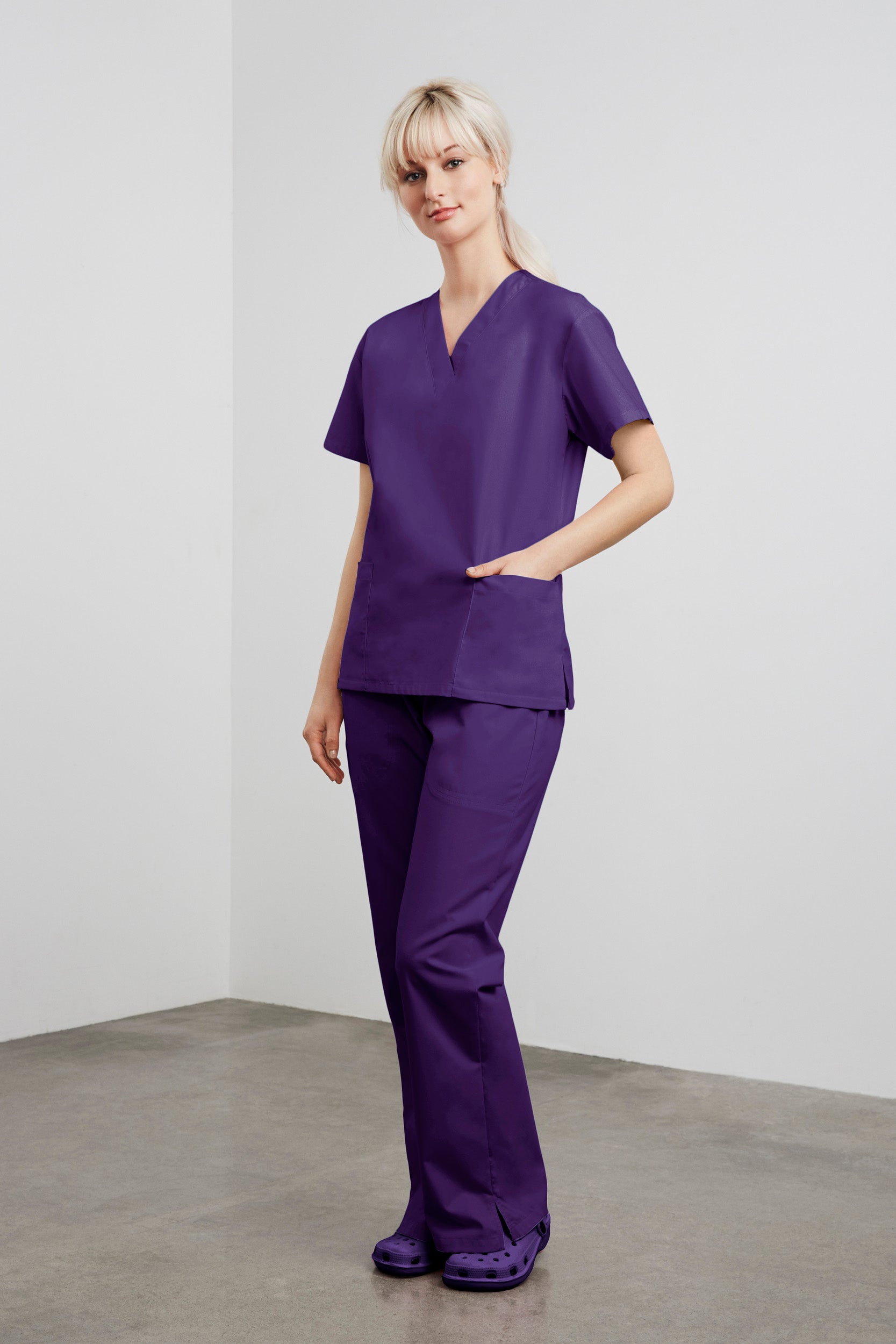 Biz Womens Classic Scrubs Top H10622