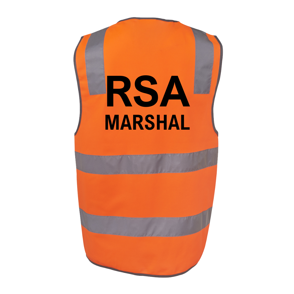 RSA Marshal Hi Vis Safety Reflective Vest