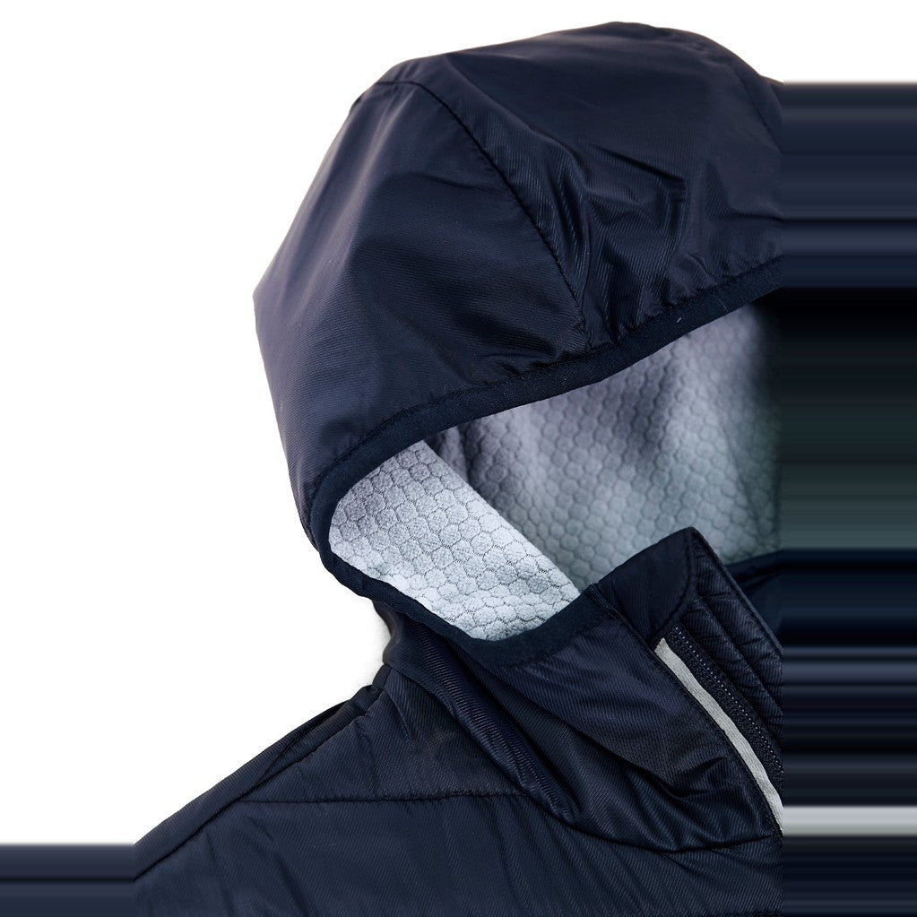 Biz Patrol Unisex Jacket J134M in Navy/Silver, worn by model, view 5