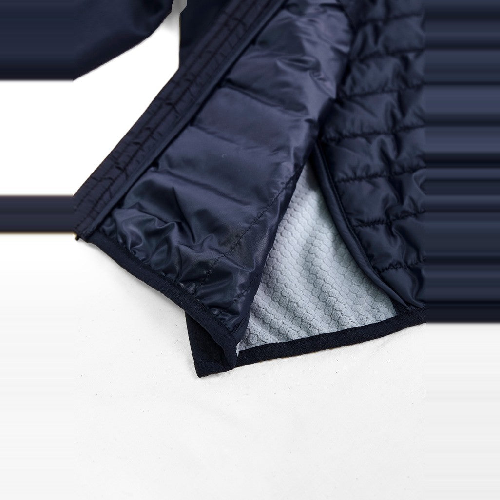 Biz Patrol Unisex Jacket J134M in Navy/Silver, worn by model, view 8