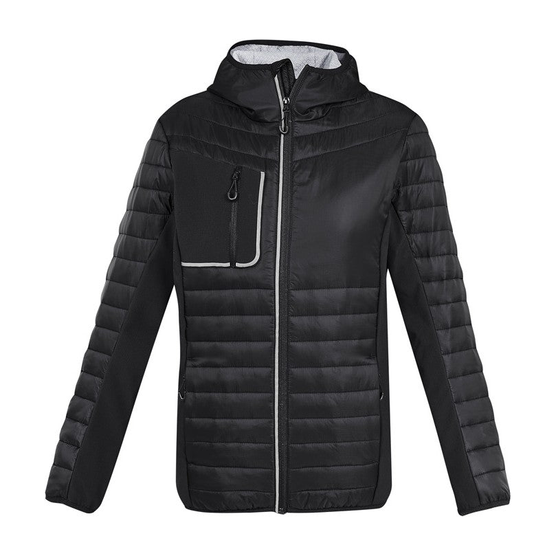Biz Patrol Unisex Jacket J134M in Black/Silver