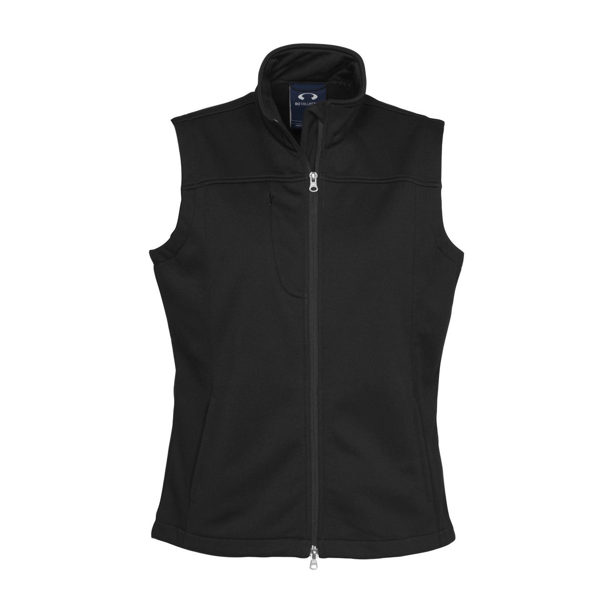 Biz Womens Softshell Vest J29123 in Black