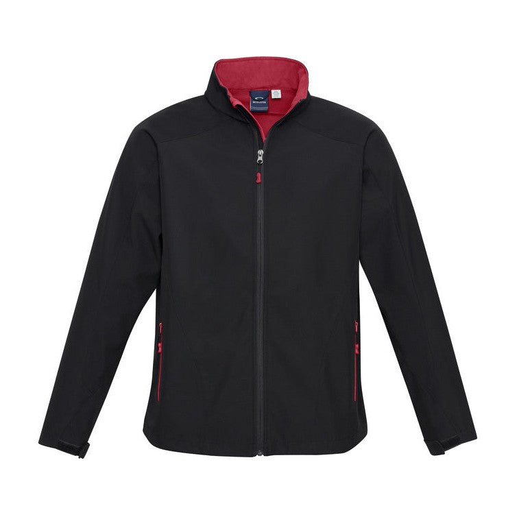 Biz Mens Geneva Jacket J307M in Black/Red