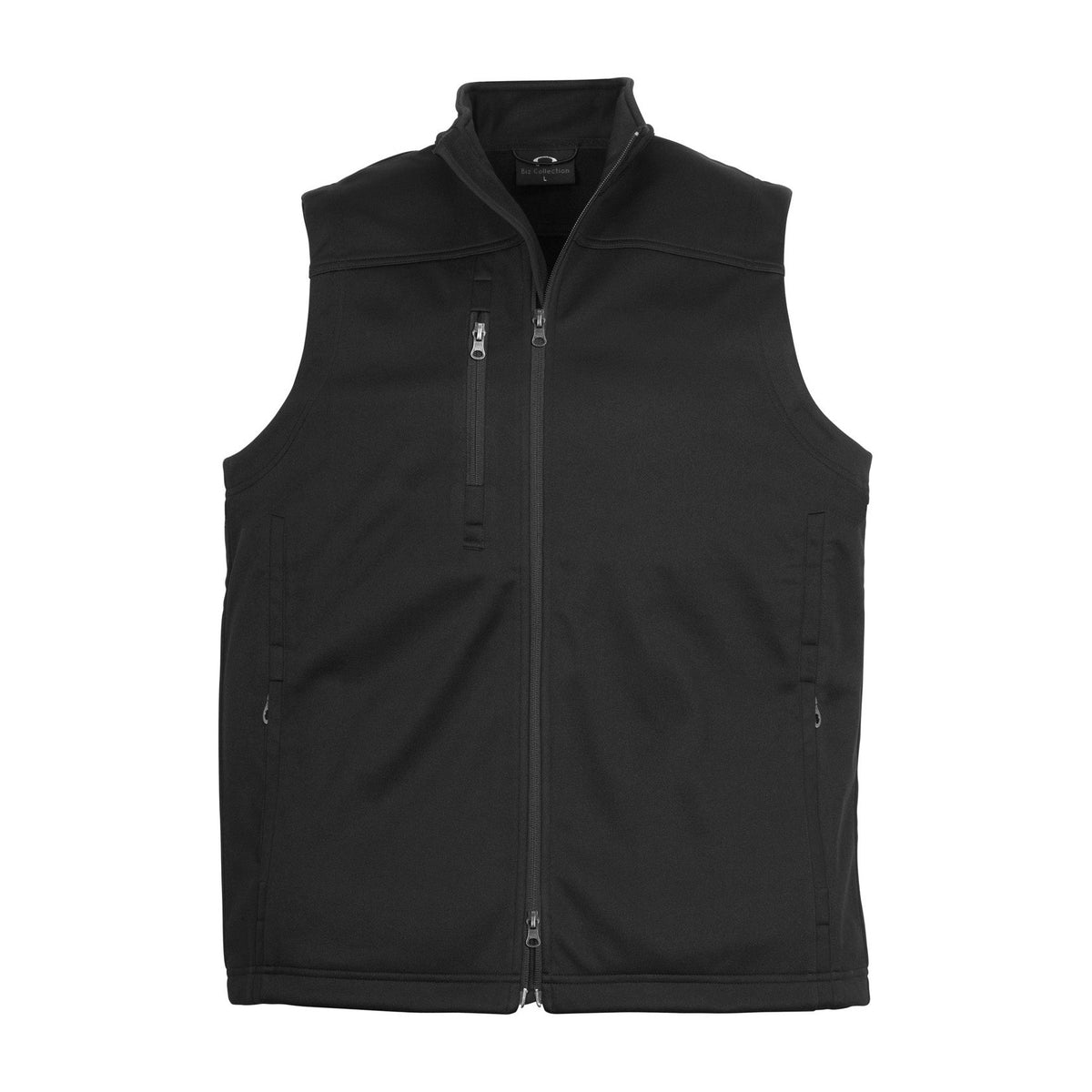 Biz Mens Softshell Vest J3881 in Black