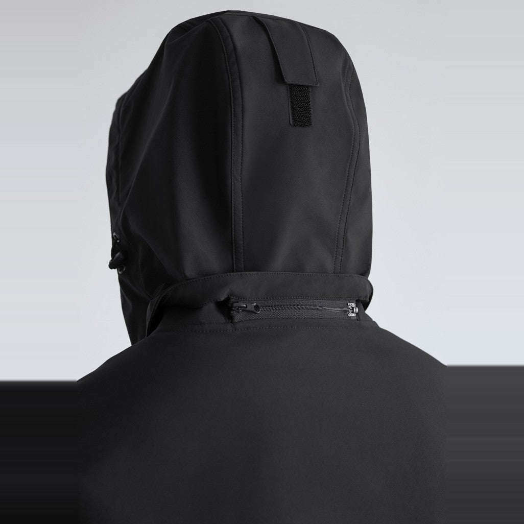 Biz Atlas Mens Jacket J502M in Black, worn by model, view 2