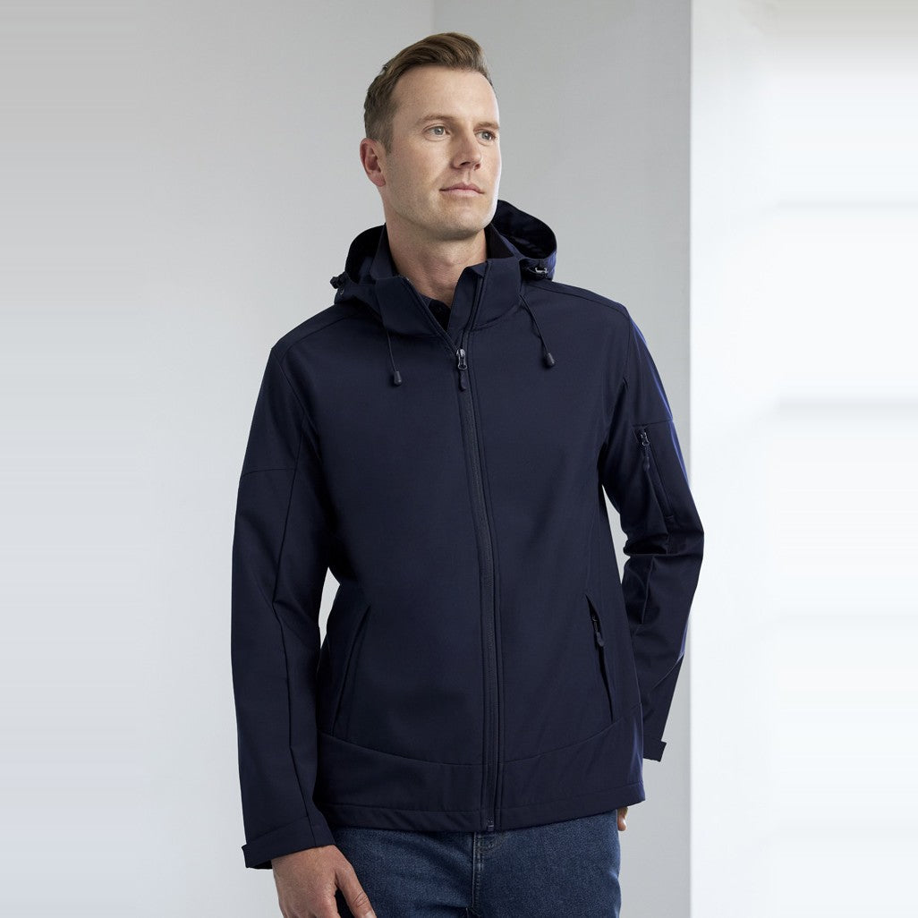Biz Atlas Mens Jacket J502M in Navy, worn by model