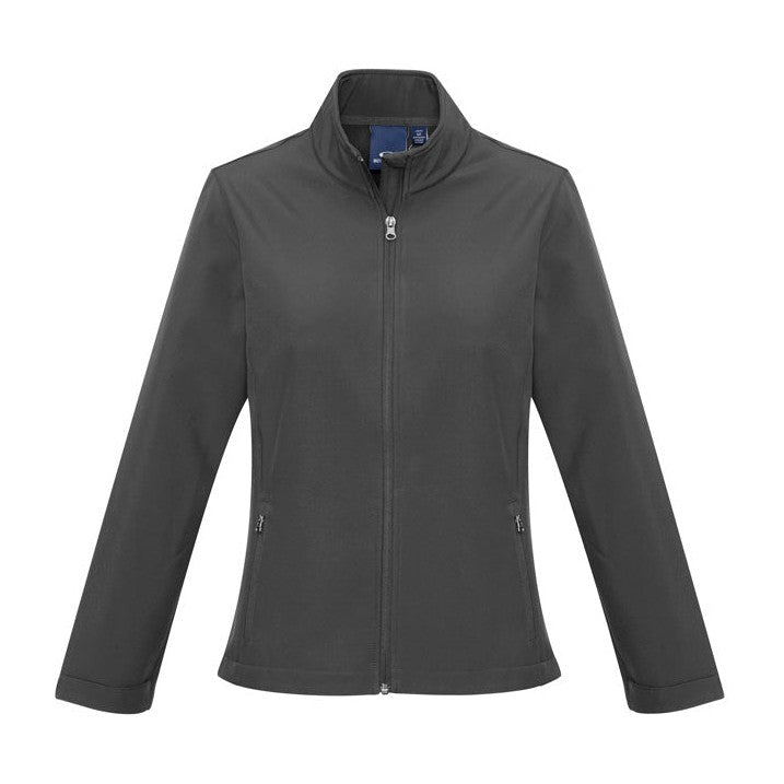 Biz Womens Apex Softshell Jacket J740L in Grey