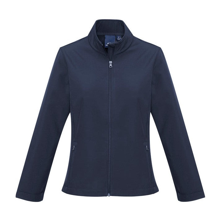 Biz Womens Apex Softshell Jacket J740L in Navy