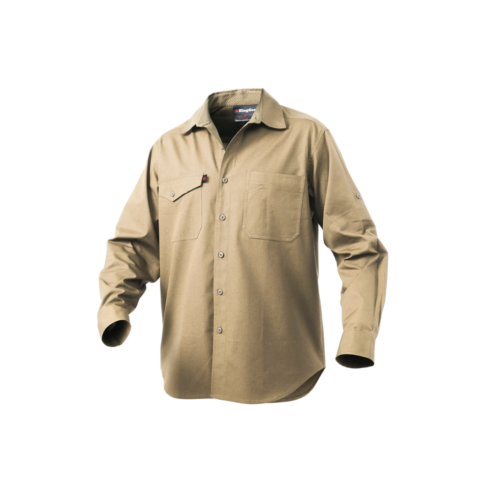 King Gee Workcool 2 Lightweight Ripstop Long Sleeve Work Shirt K14820