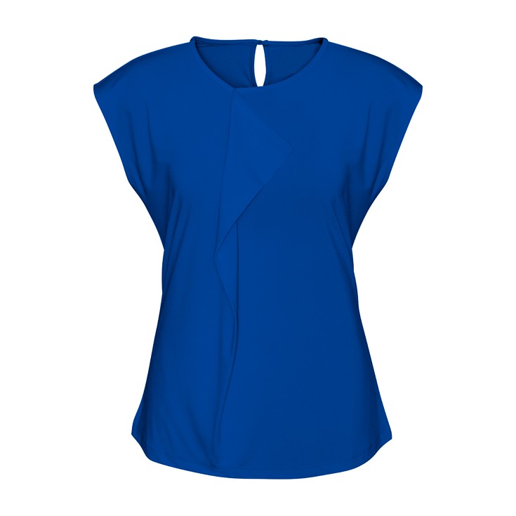 Biz Mia Womens Top K624LS in Electric Blue