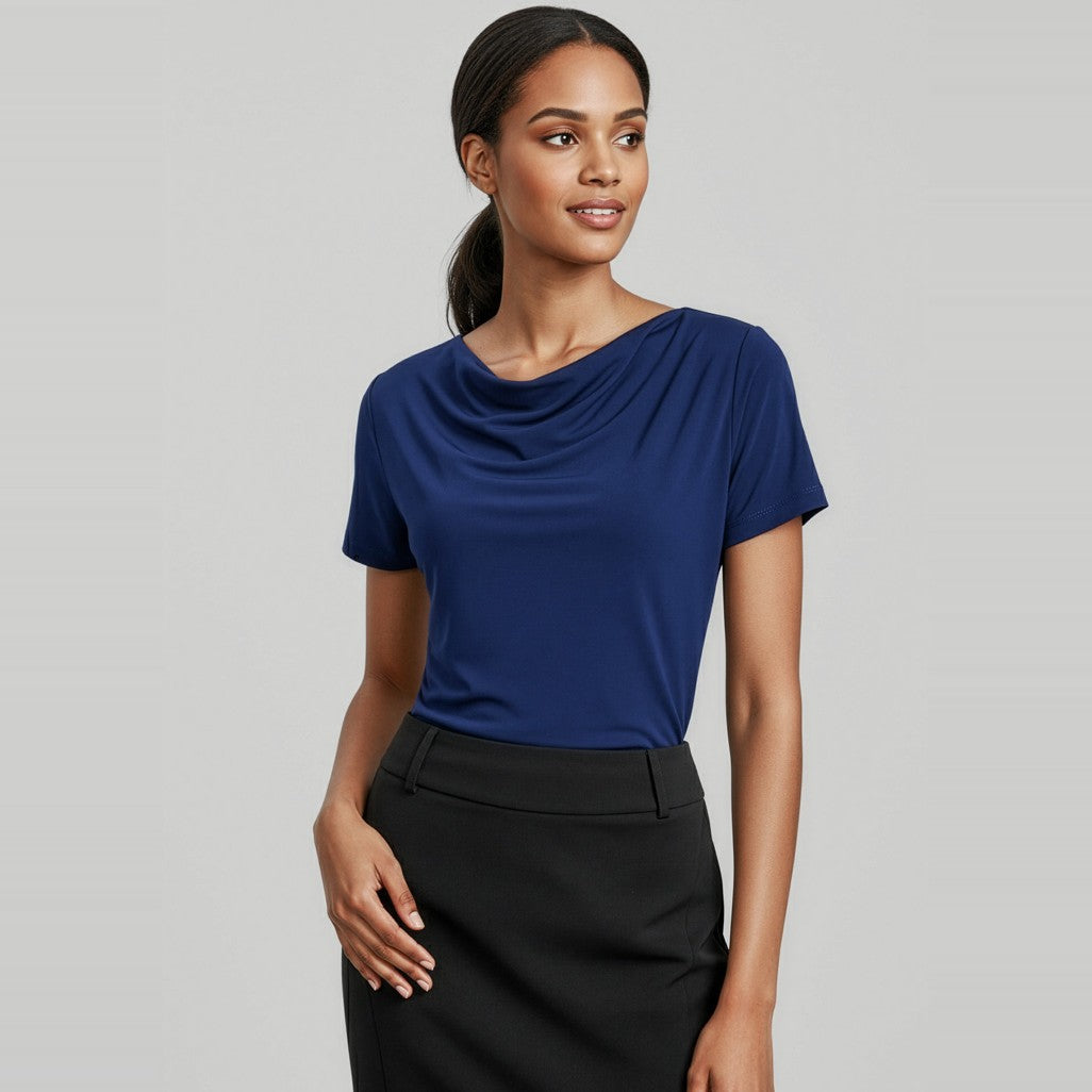 Biz Ava Womens Top K625LS, worn by model