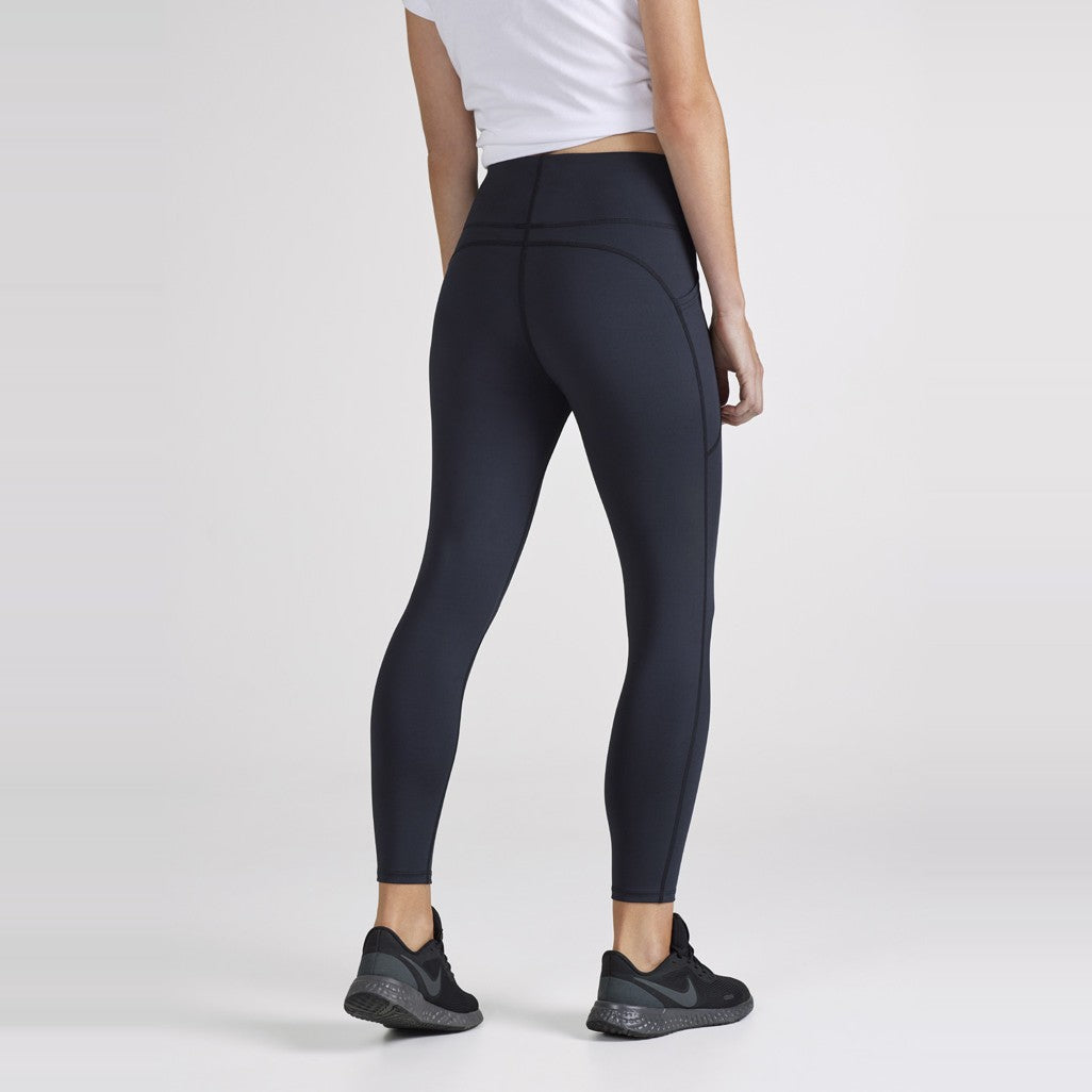 Biz Luna Womens 7/8 Length Legging L323LT in Black, worn by model, view 3