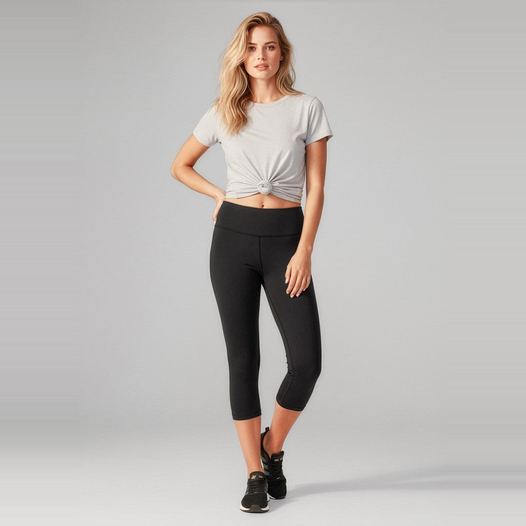 Biz Flex Womens 3/4 Leggings L513LT, worn by model