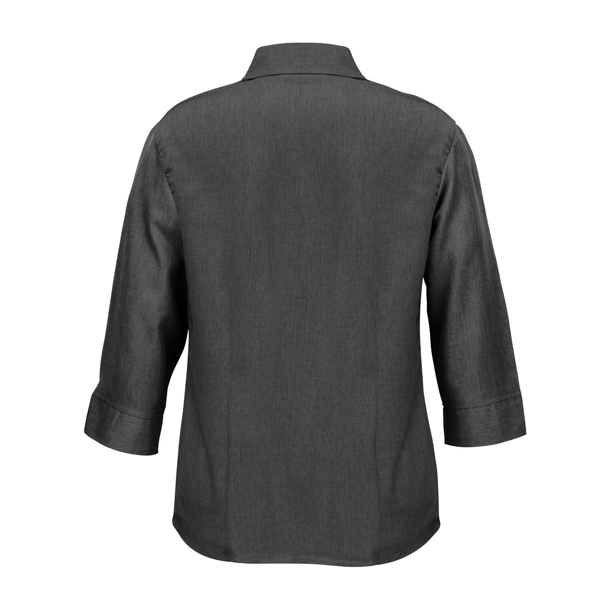 Biz Oasis Womens 3/4 Sleeve Shirt LB3600 in Charcoal, view 2