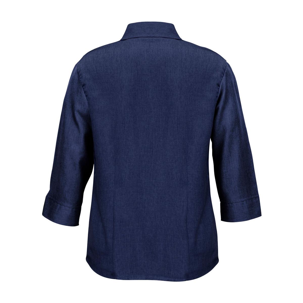 Biz Oasis Womens 3/4 Sleeve Shirt LB3600 in Navy, view 2