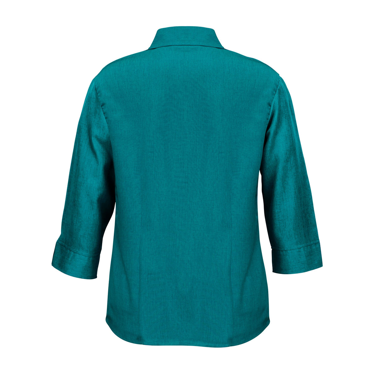 Biz Oasis Womens 3/4 Sleeve Shirt LB3600 in Teal, view 2