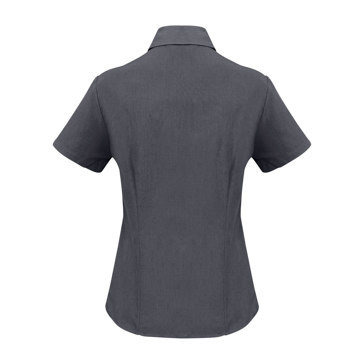 Biz Oasis Womens Short Sleeve Shirt LB3601 in Charcoal, view 2