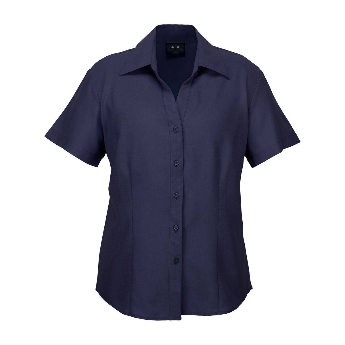 Biz Oasis Womens Short Sleeve Shirt LB3601 in Navy