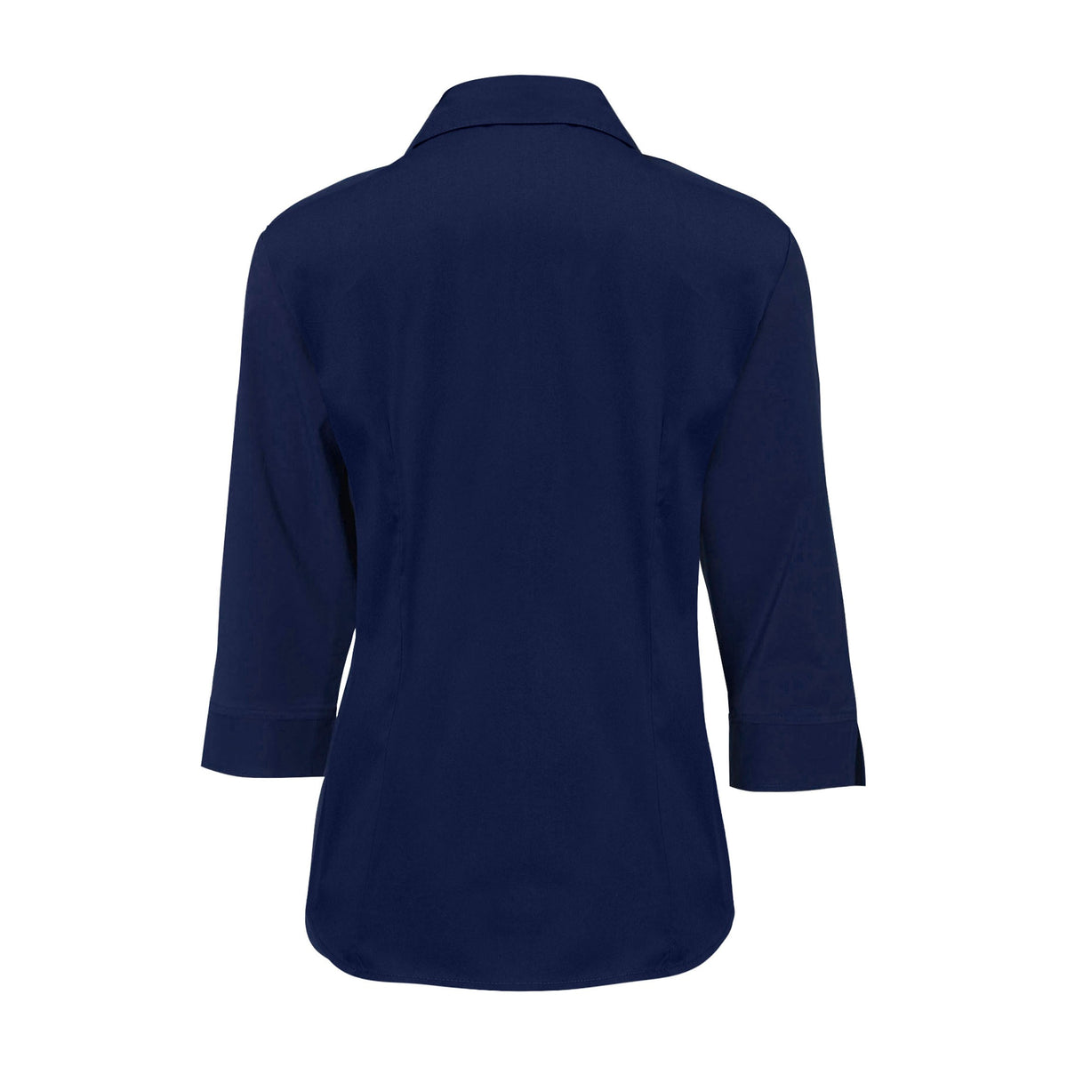 Biz Metro Womens 3/4 Sleeve Shirt LB7300 in Navy, view 2