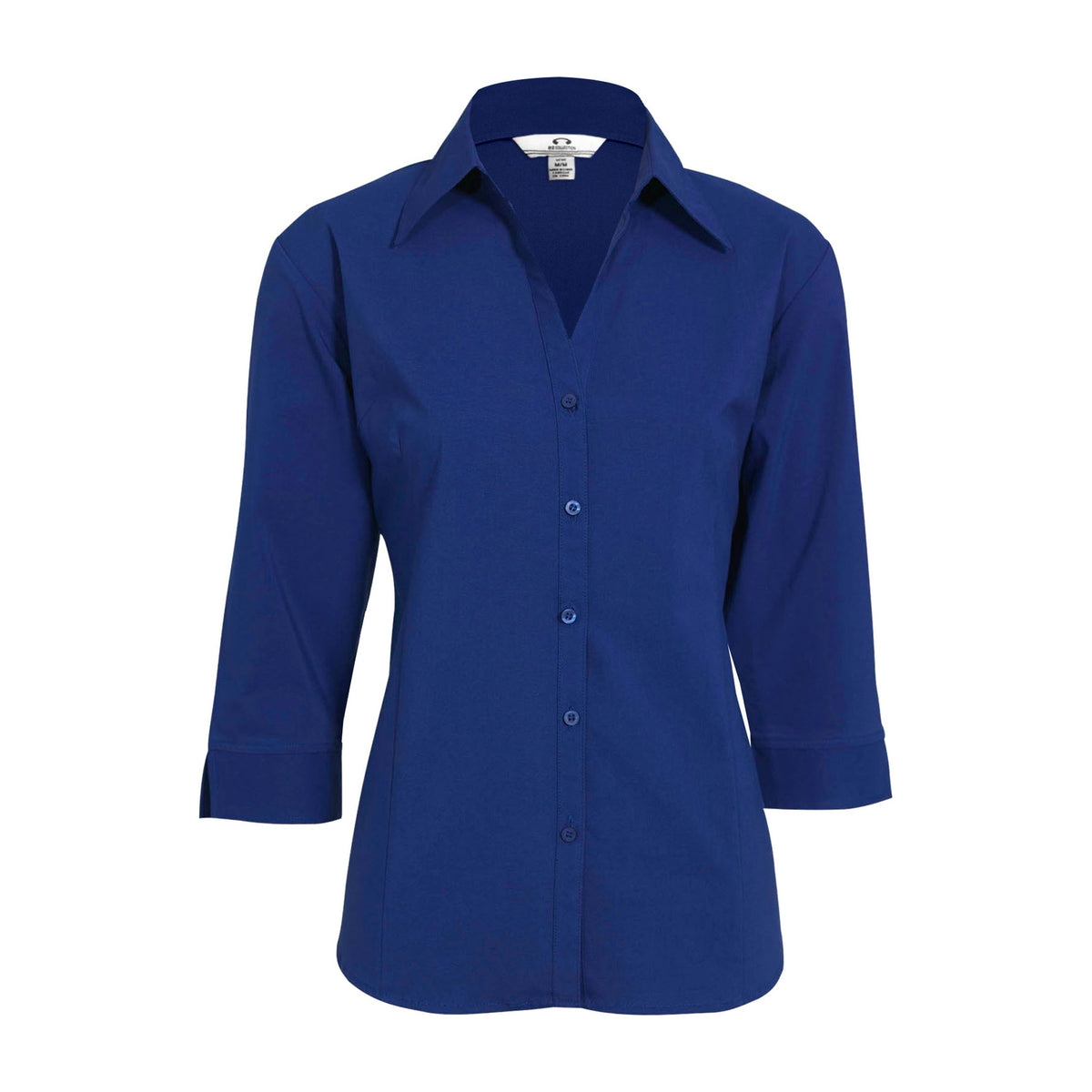 Biz Metro Womens 3/4 Sleeve Shirt LB7300 in Royal