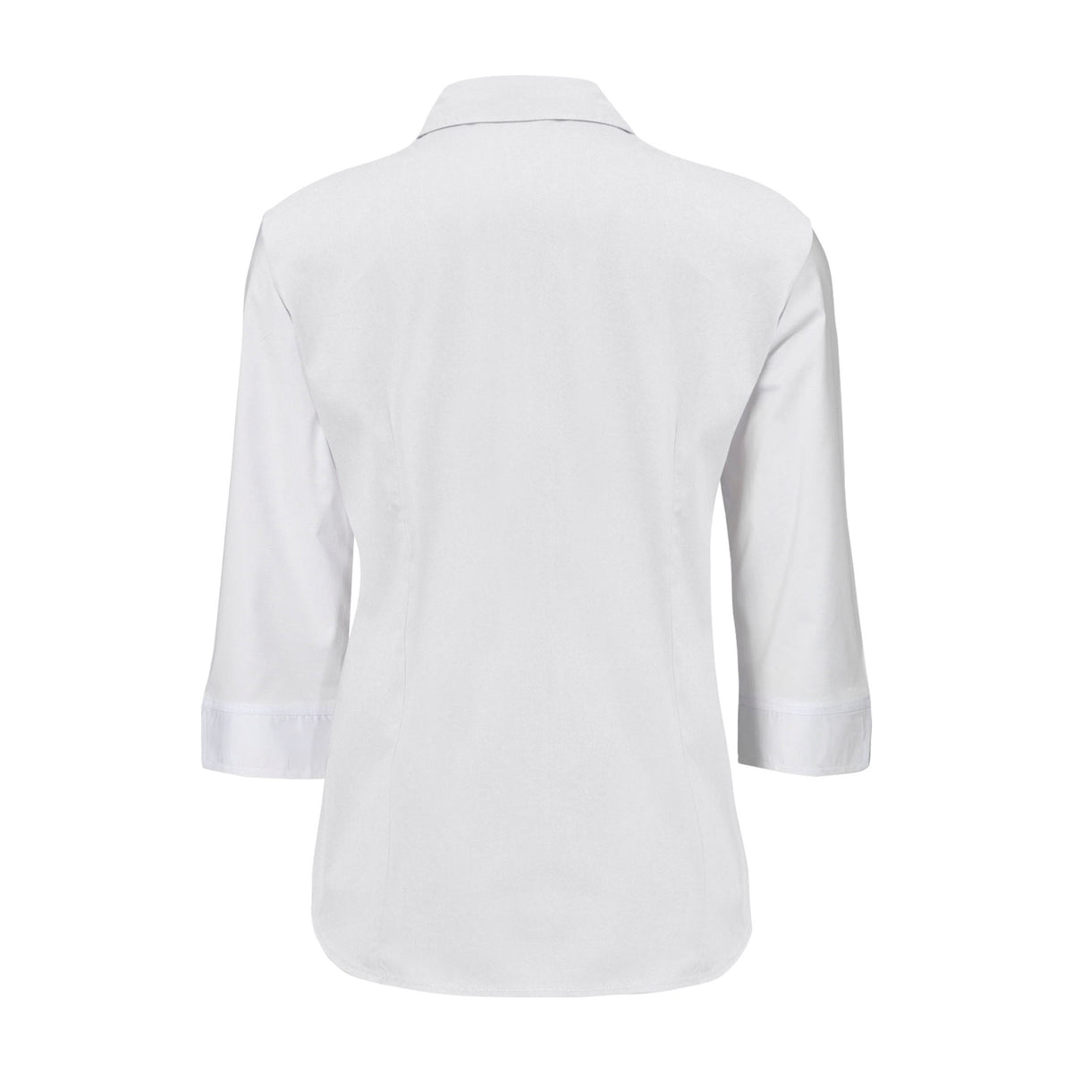 Biz Metro Womens 3/4 Sleeve Shirt LB7300 in White, view 2